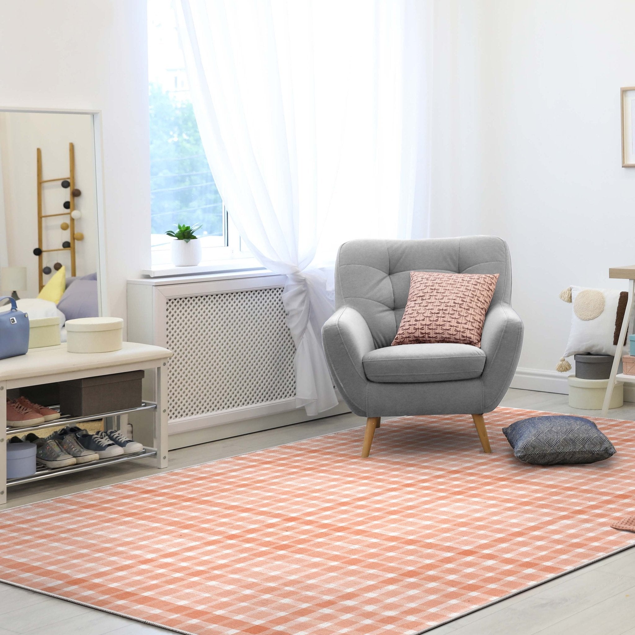 Crayola Plaid Area Rug By Well Woven、mySite、gigharbornorthrealestate