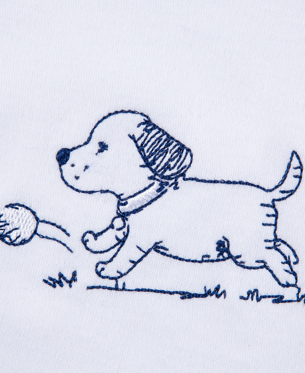  Puppy Toile Bib & Burp Set、mySite、layawaytickets