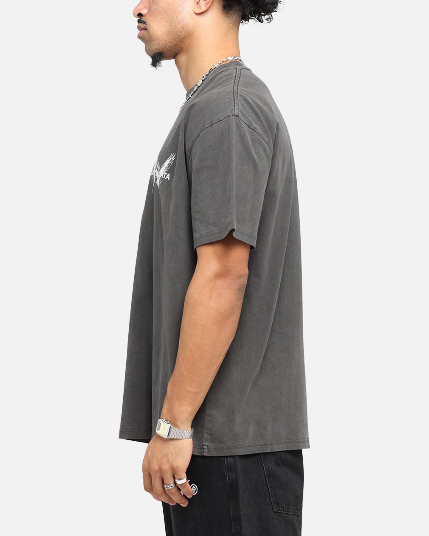 Saint Morta Black Doves Boxy T-Shirt Black Wash、mySite、zt4zffjzw