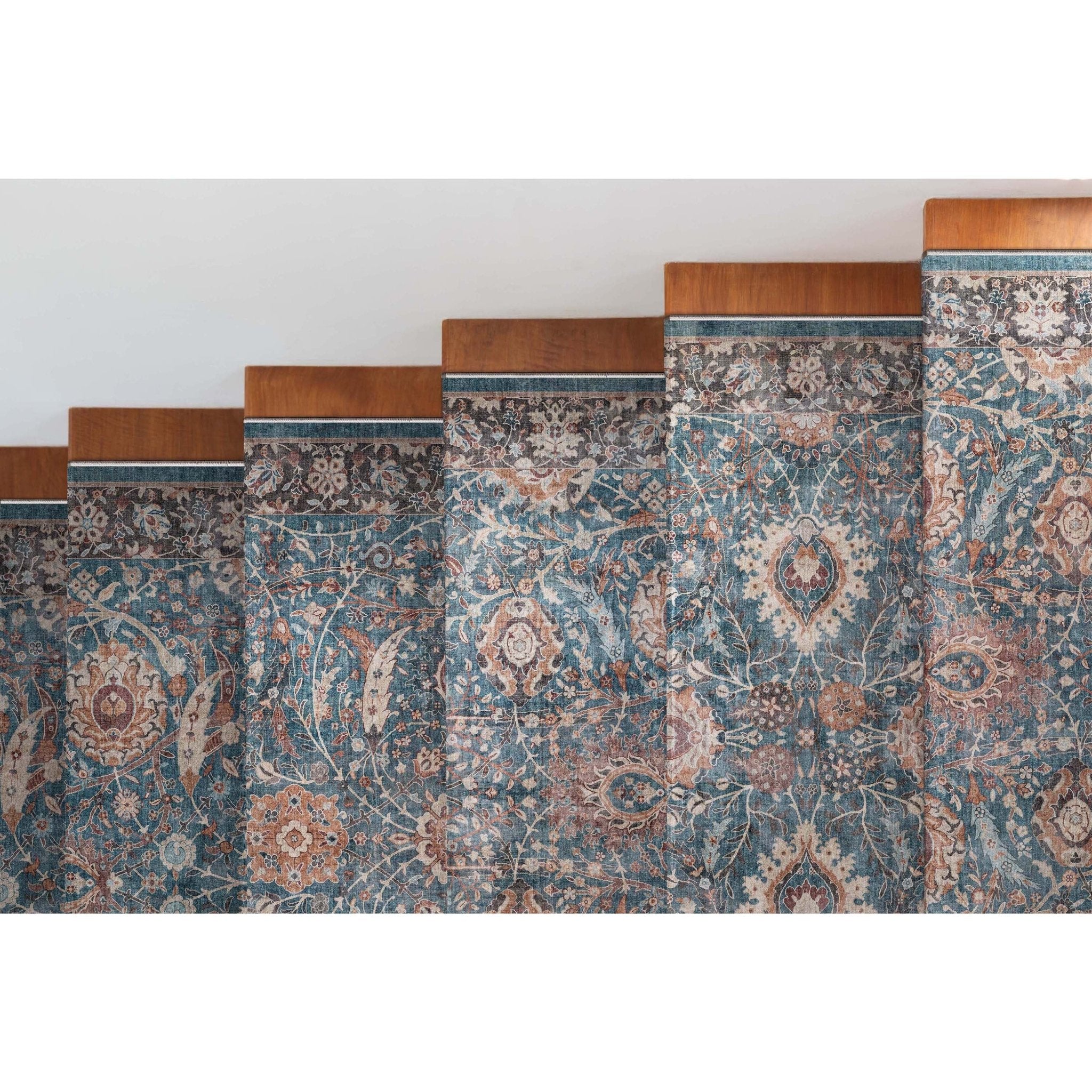 Custom Size Runner Liana Vintage Persian Oriental Teal Choose Your Width x Choose Your Length Hallway Runner Rug、mySite、gigharbornorthrealestate