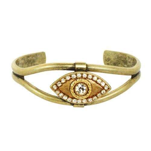 Michal Golan Gold Evil Eye Cuff Bracelet、mySite、topwebapps