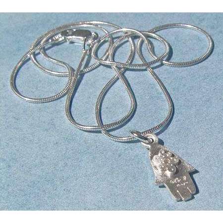 Emily Rosenfeld Sterling Silver Hamsa Necklace、mySite、topwebapps