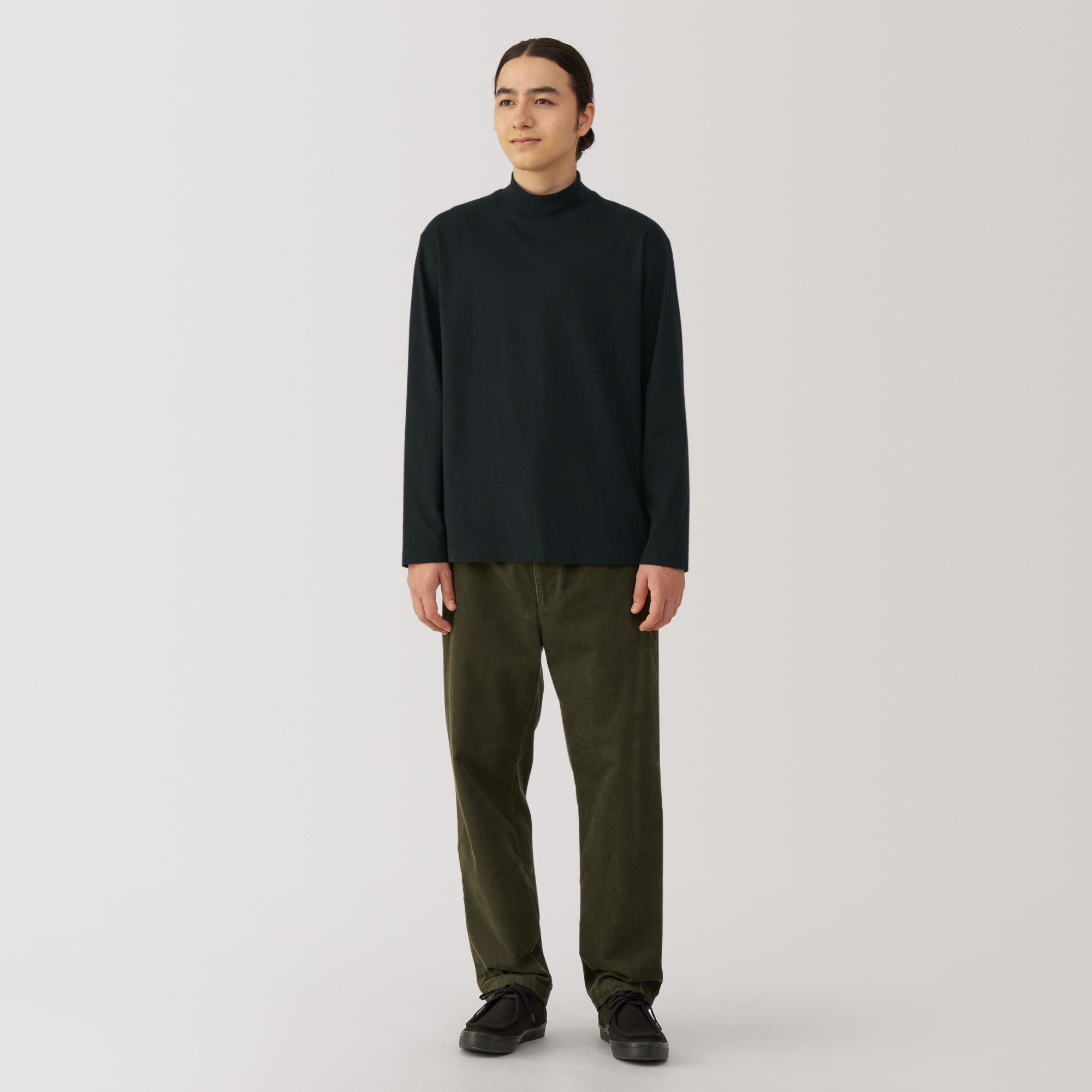  Men's Brushed High Neck Long Sleeve T-Shirt、mySite、sugarbowlscore