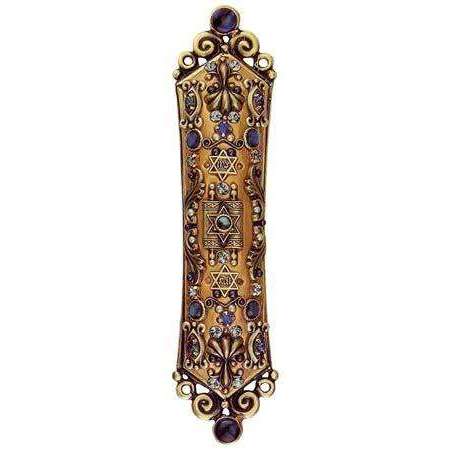 Michal Golan Abalone and Swarovski Crystals Mezuzah、mySite、topwebapps