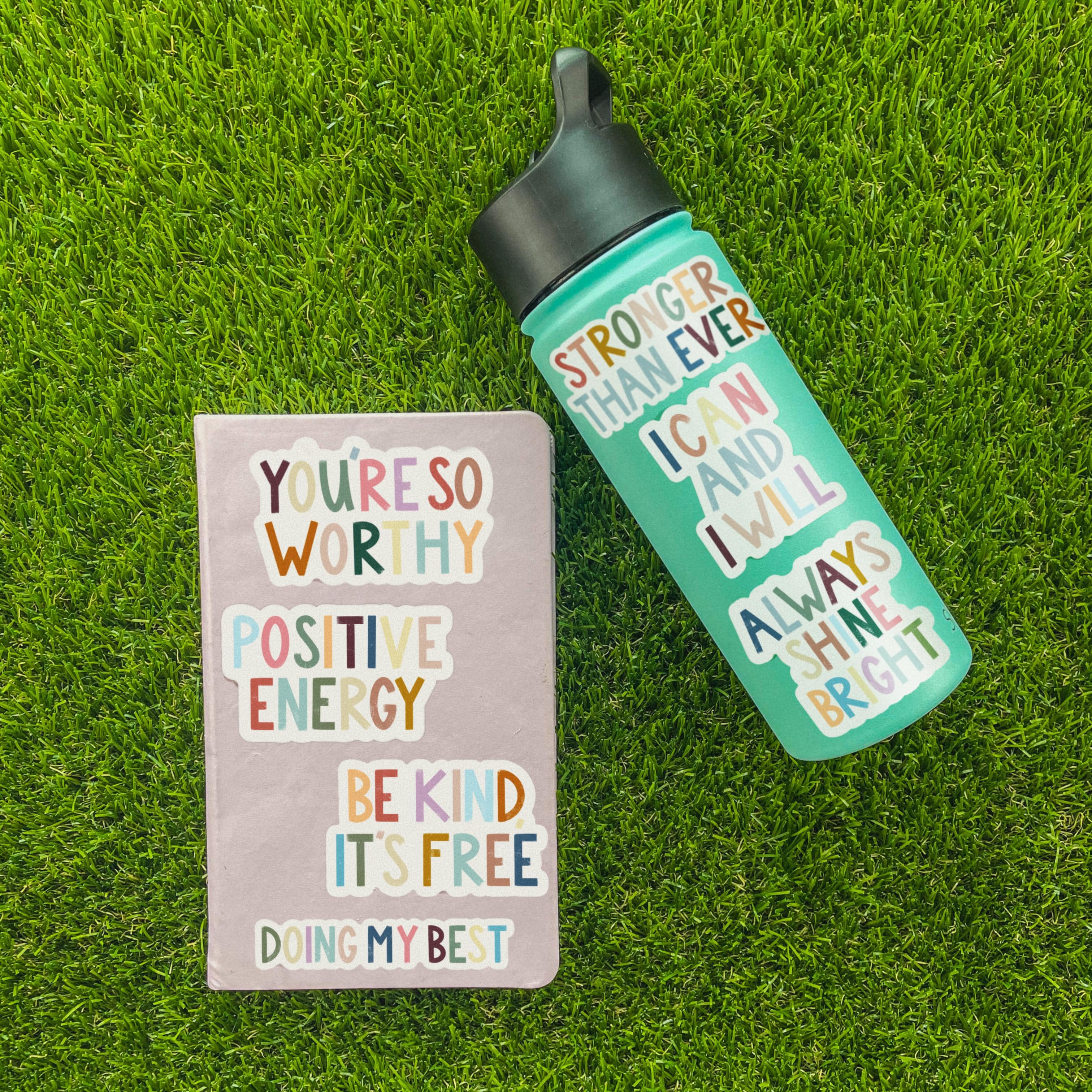  Always Shine Bright Positivity Lettering Sticker、mySite、elrpsem3k