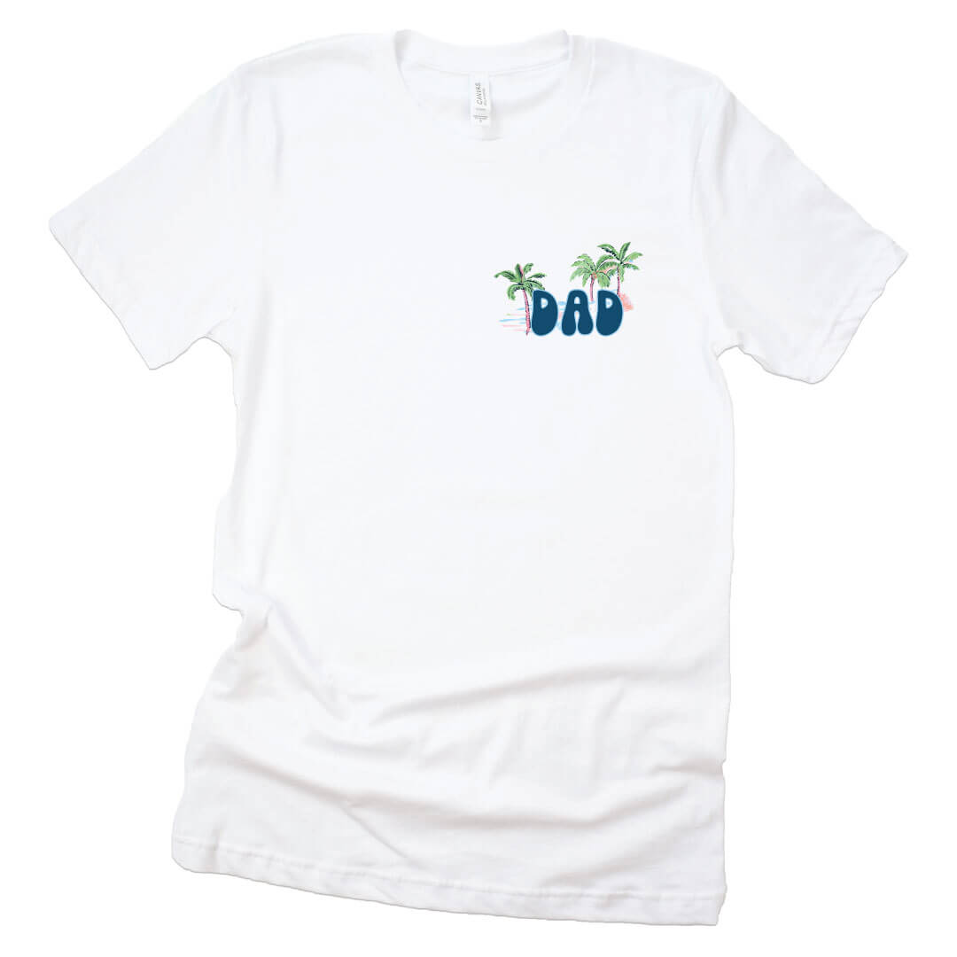  Pastel Palms Dad Graphic Tee | White、mySite、layawaytickets