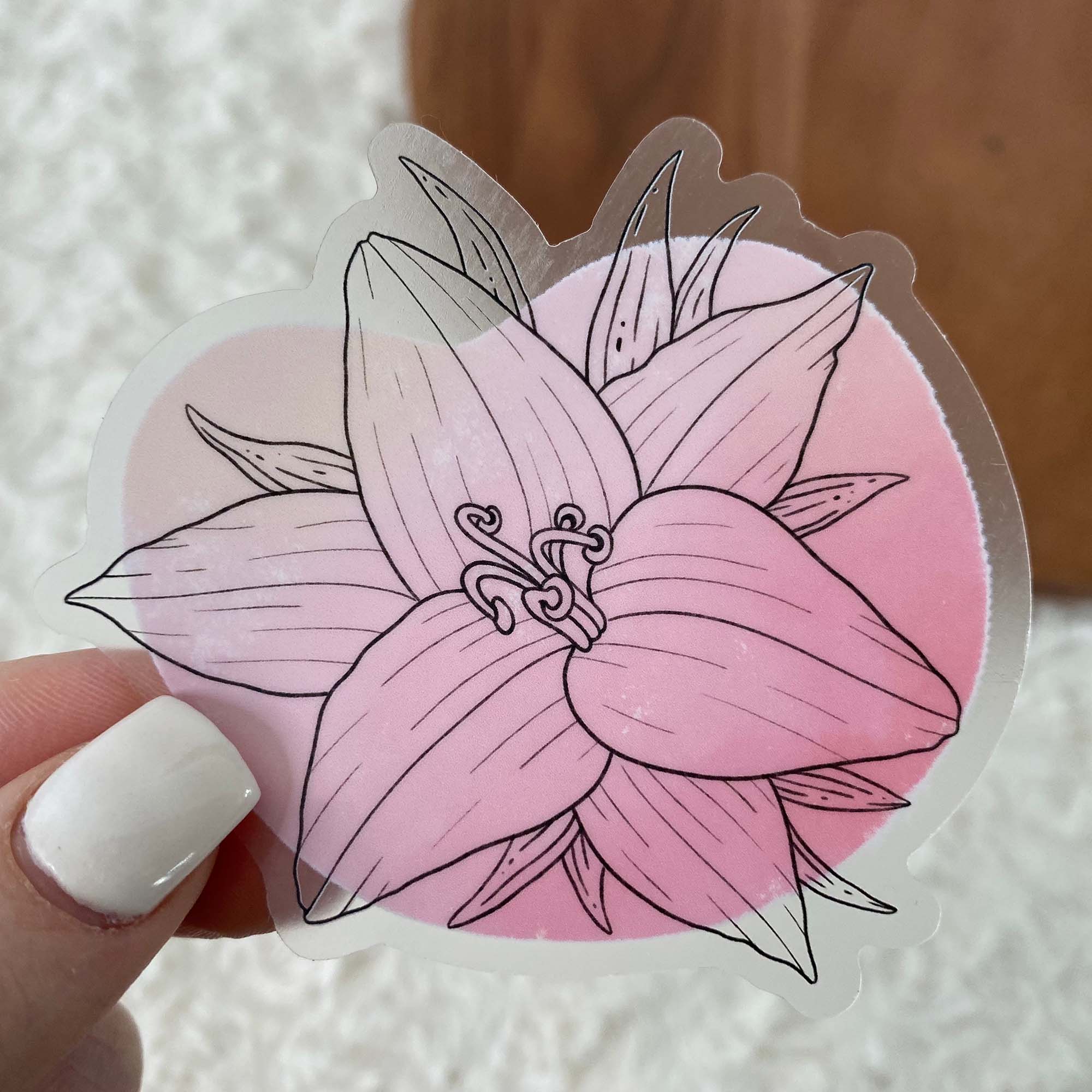  Belladonna Abstract - Clear Sticker、mySite、ghnorth