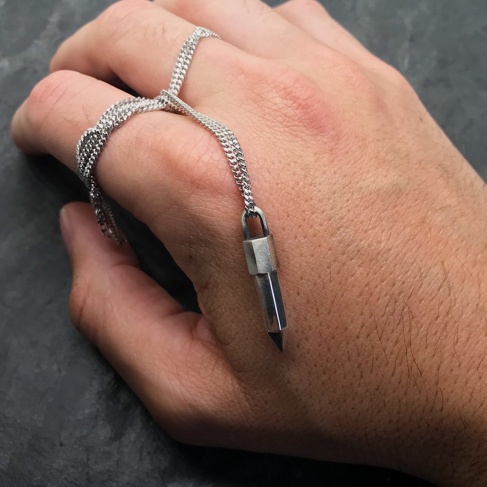  Mini Solid Silver Crystal Pendant、mySite、merchandisen