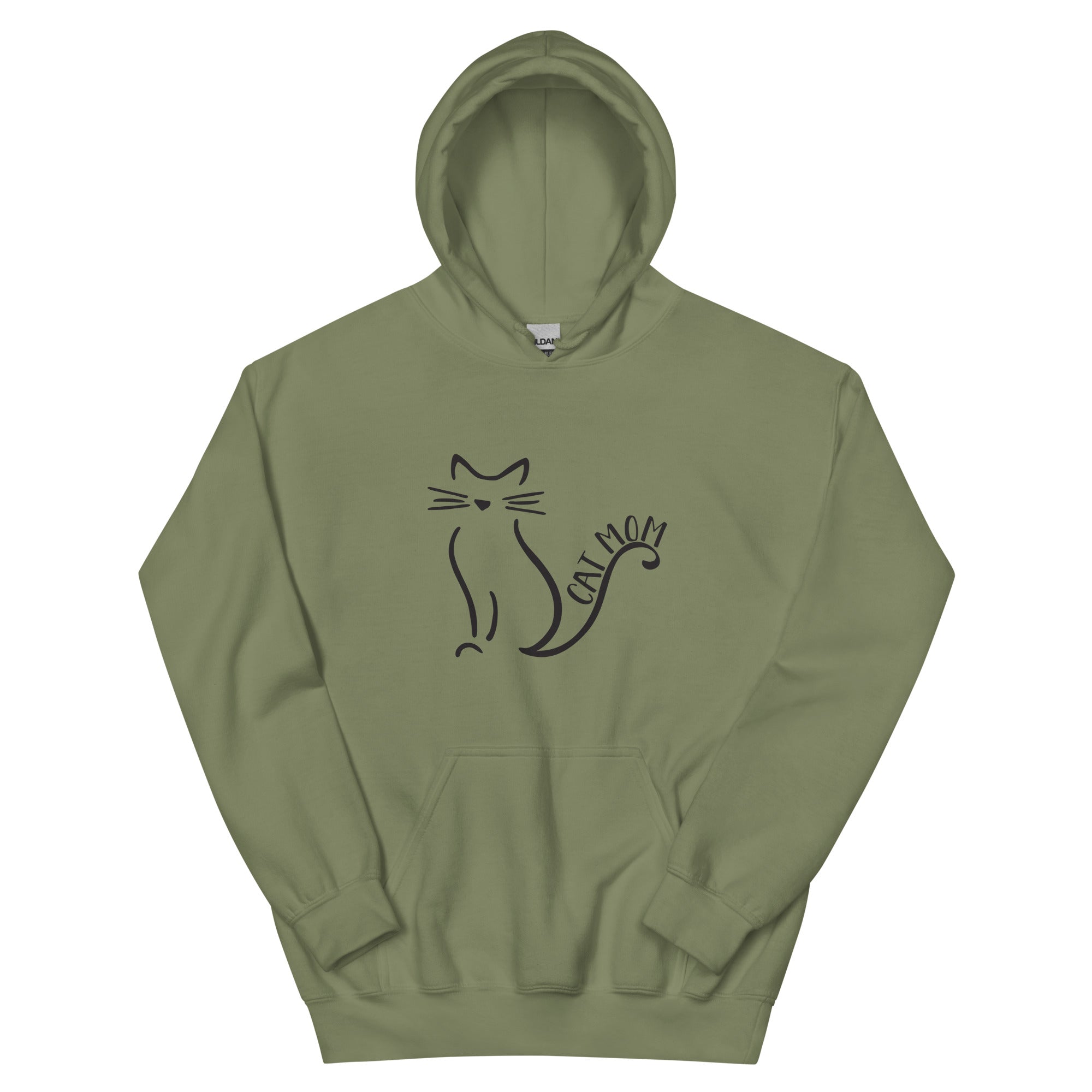 Cat Mom Outlined Hoodie、mySite、camillekostekn