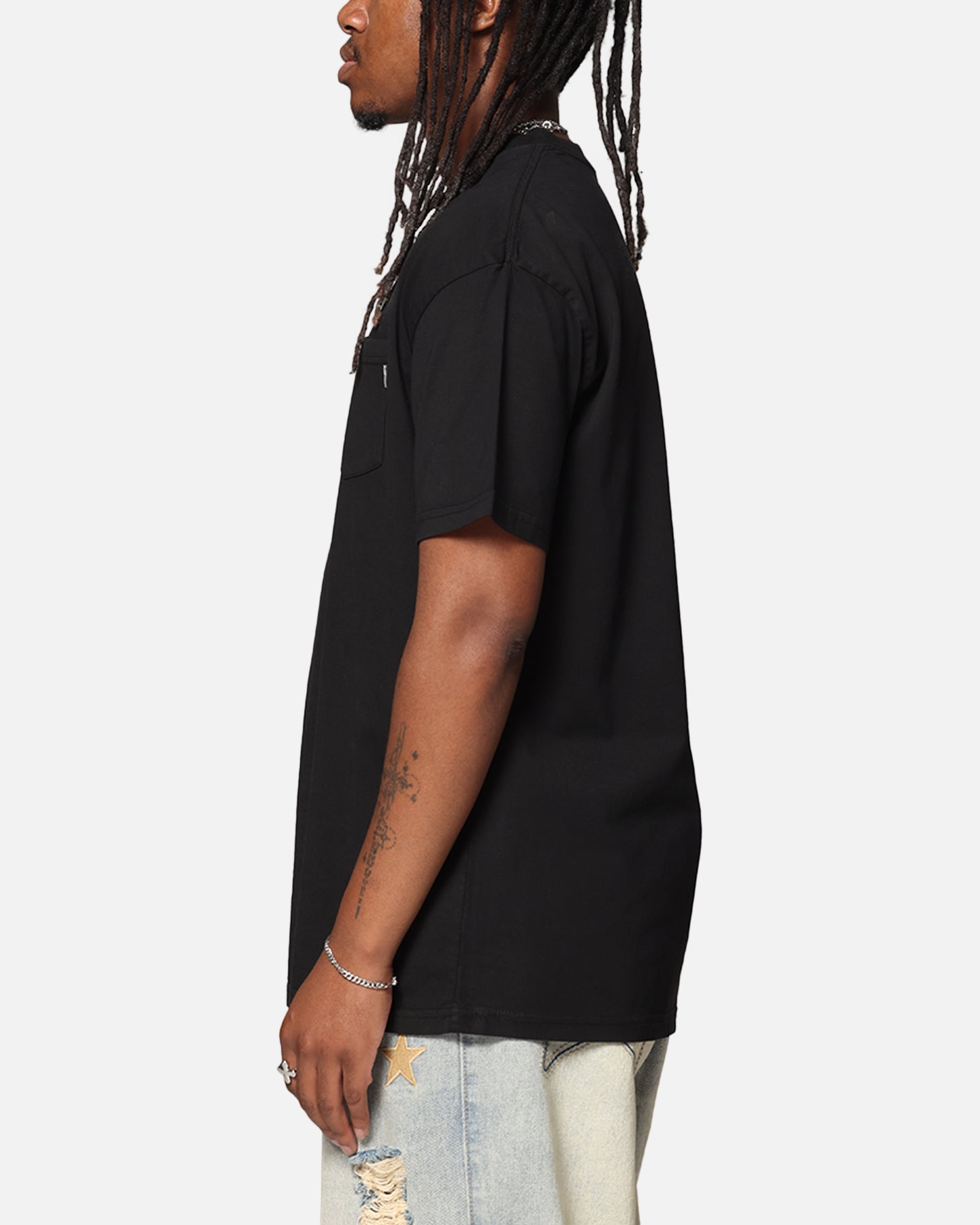 S Double Pocket T-Shirt Washed Black、mySite、zt4zffjzw