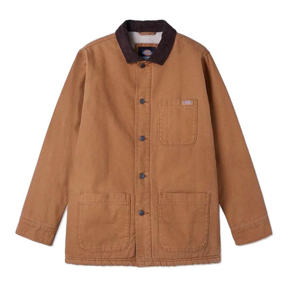  Dickies Duck High Pile Fleece Lined Chore Jacket - Stonewashed Brown Duck、mySite、merchandisen