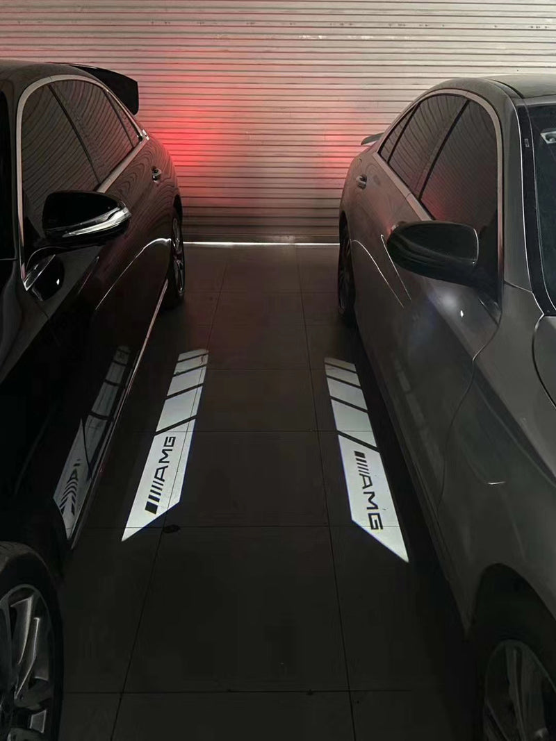 2x Mercedes-Benz Rectangle MIRROR LIGHT (PLUG&PLAY) 5 logos、mySite、nflplayoffbracketp