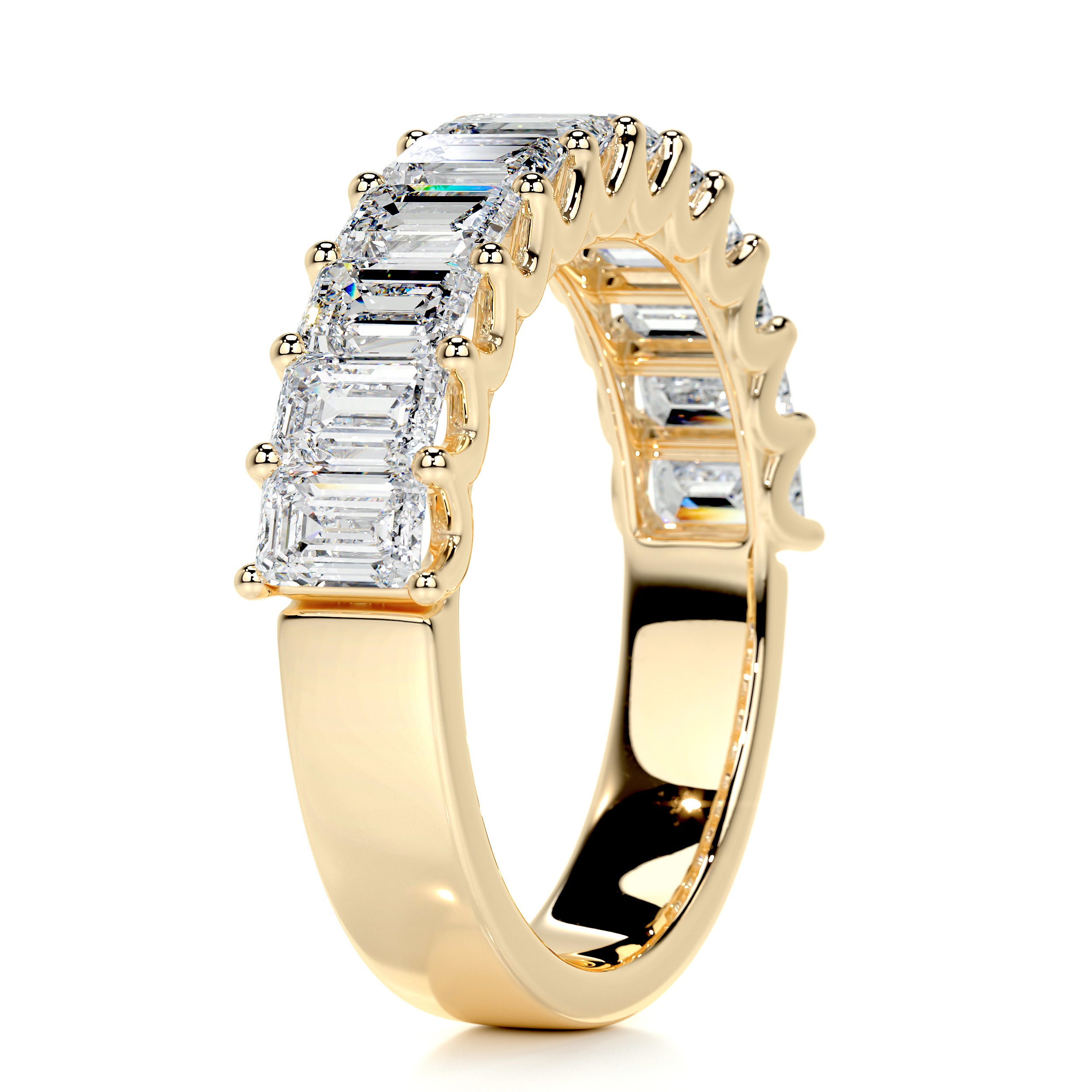 Gina Half Eternity Wedding Ring -18K Yellow Gold、mySite、hinf8tx79