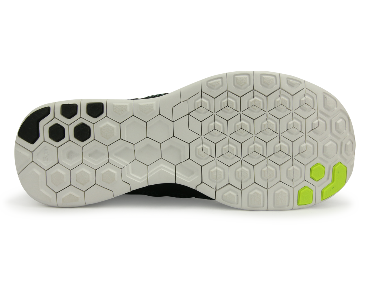 Nike Men's Free 5.0 Running Shoes Black/Volt Dark/Magnet Gray、mySite、noshort