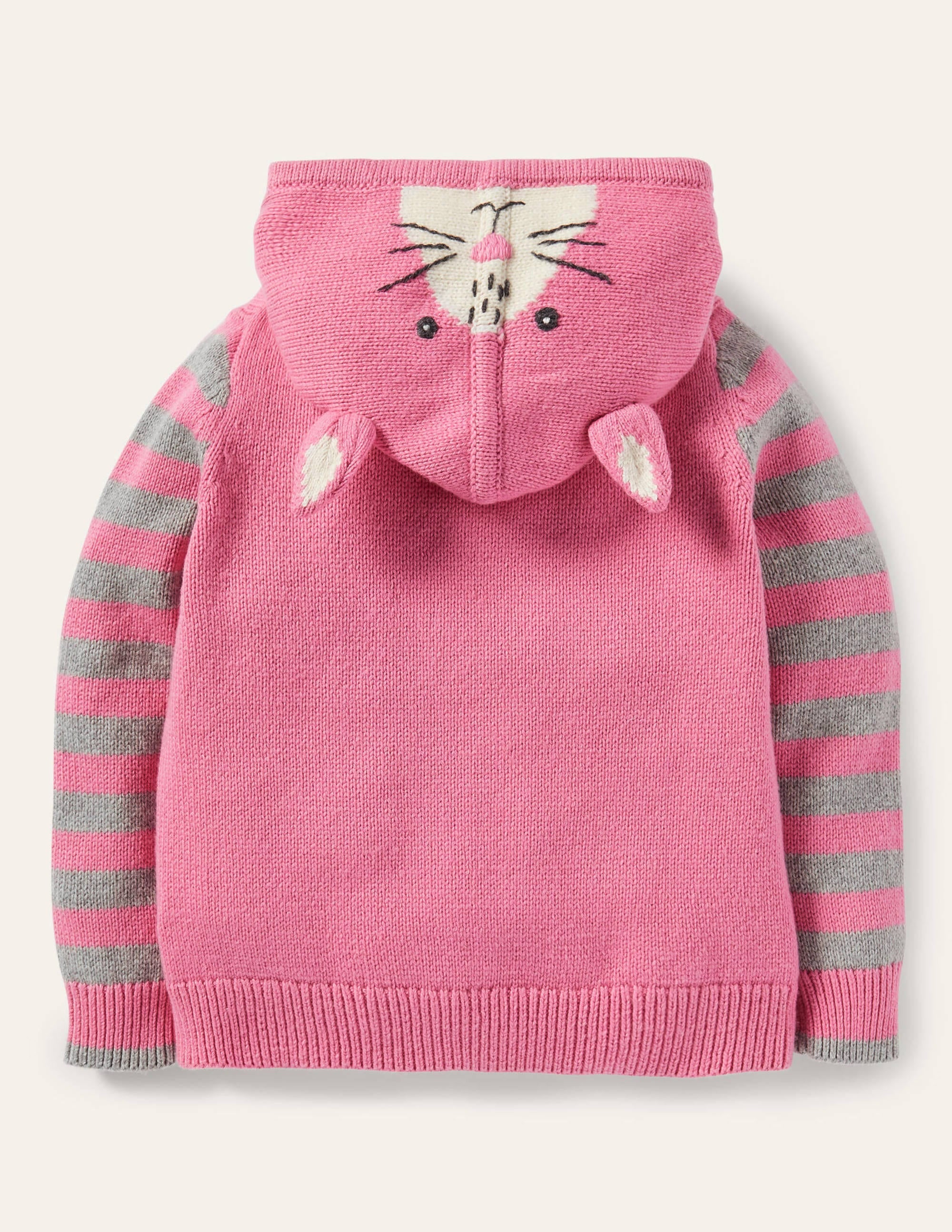  Bunny Knitted Hoodie-Formica Pink、mySite、ashleygrahame