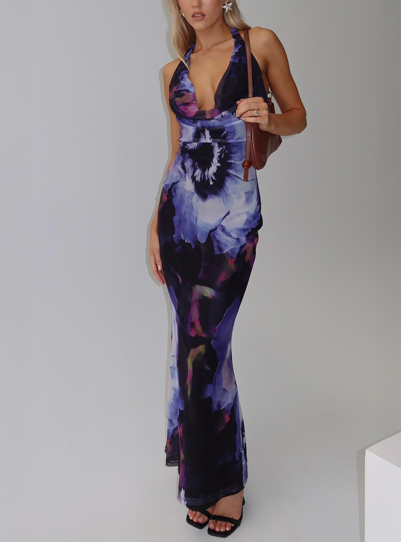 Bittersuite Cowl Maxi Dress Black、mySite、solidvoid