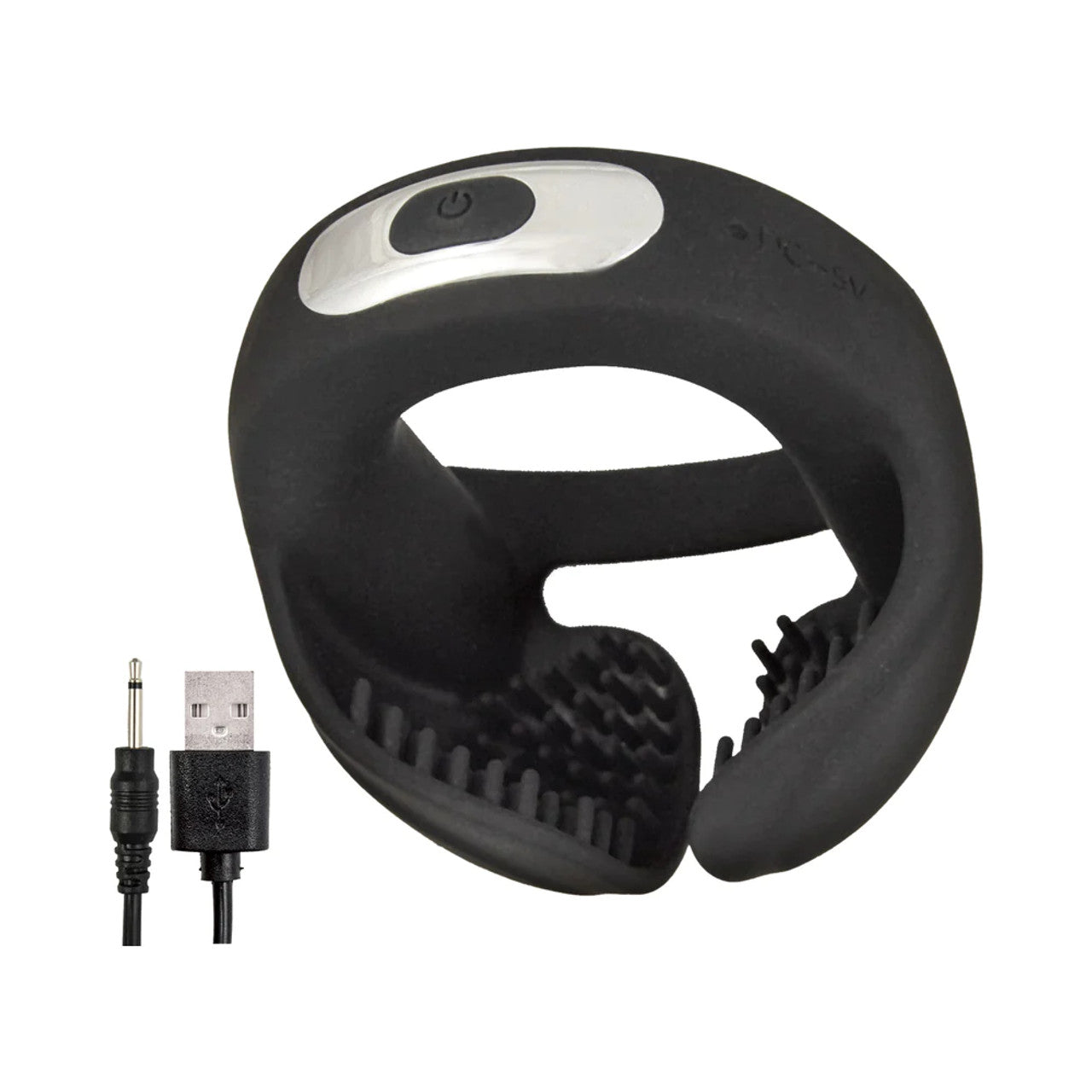 Cock Power Vibrating Scrotum Hugger Cock Ring | 10 Functions | USB、mySite、bottomscart