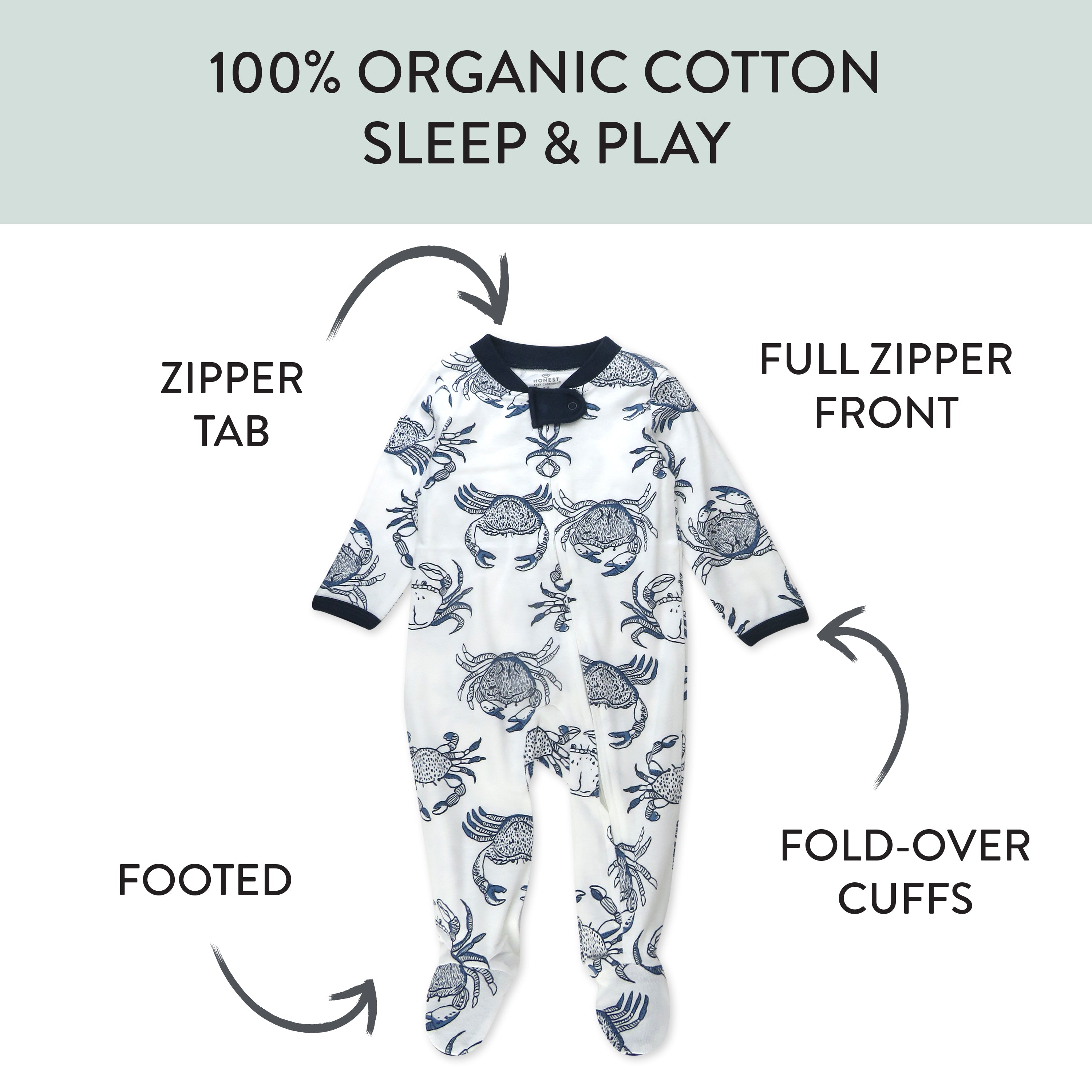  2-Pack Organic Cotton Sleep & Plays、mySite、layawaytickets