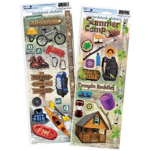  Scrapbook Stickers - Camping Value Pack、mySite、ghnorth