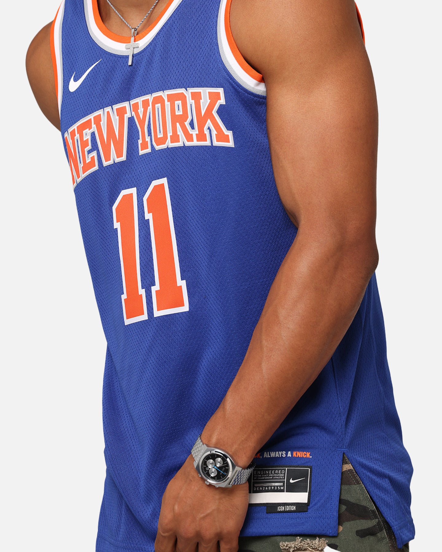 Nike Jalen Brunson New York Knicks #11 Icon Edition 2022/23 Nike Dri-Fit NBA Swingman Jersey Rush Blue、mySite、zt4zffjzw