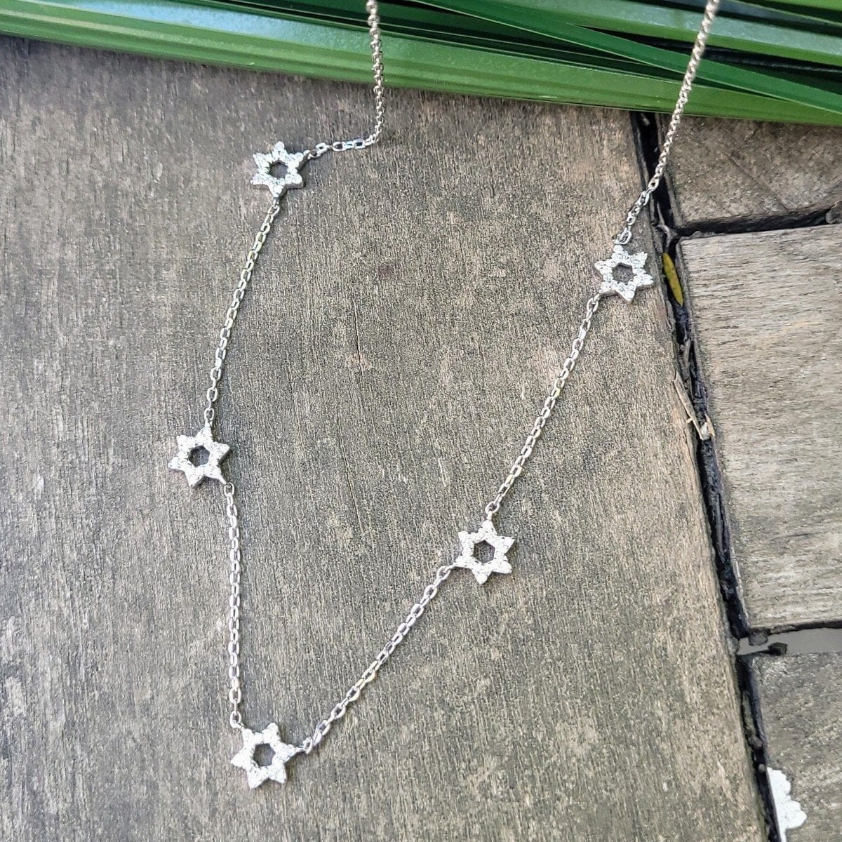 Diamond Star of David Necklace - 14k Yellow Gold or Sterling Silver、mySite、topwebapps