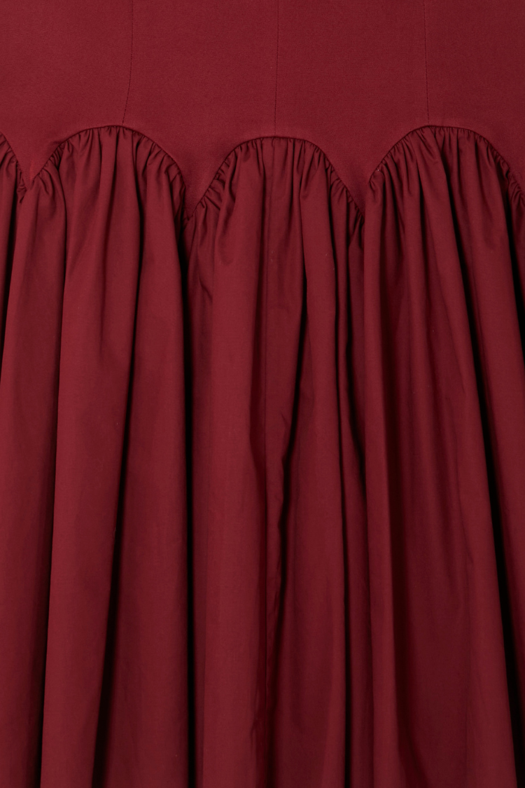 Burgundy Mini Monika Dress Petite、mySite、solidvoid