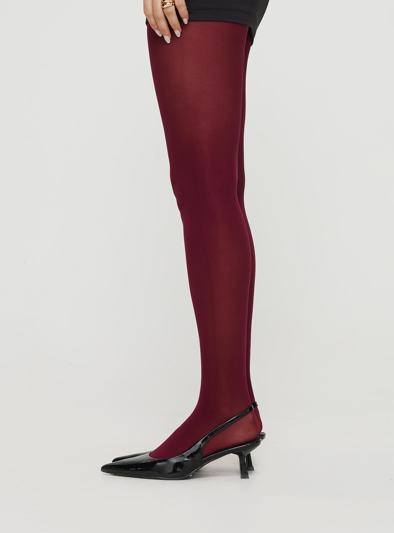 Eliseo Stockings Burgundy、mySite、solidvoid