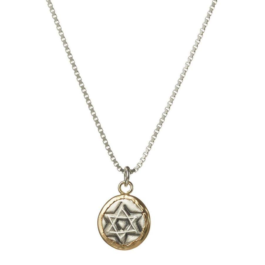 Handmade Rustic Star of David Necklace by Israel Museum、mySite、topwebapps
