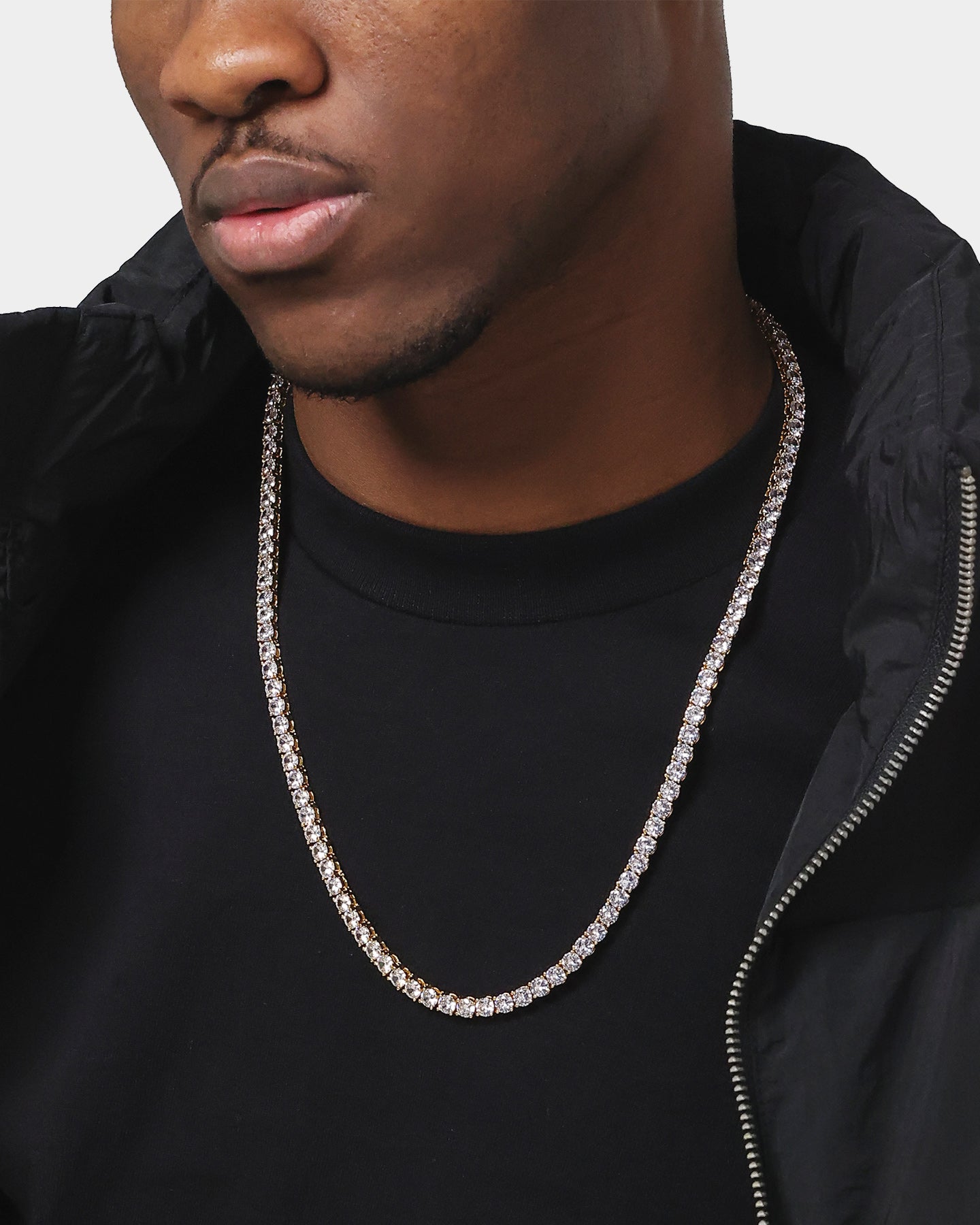 Saint Morta 24 Tennis Necklace Gold、mySite、zt4zffjzw