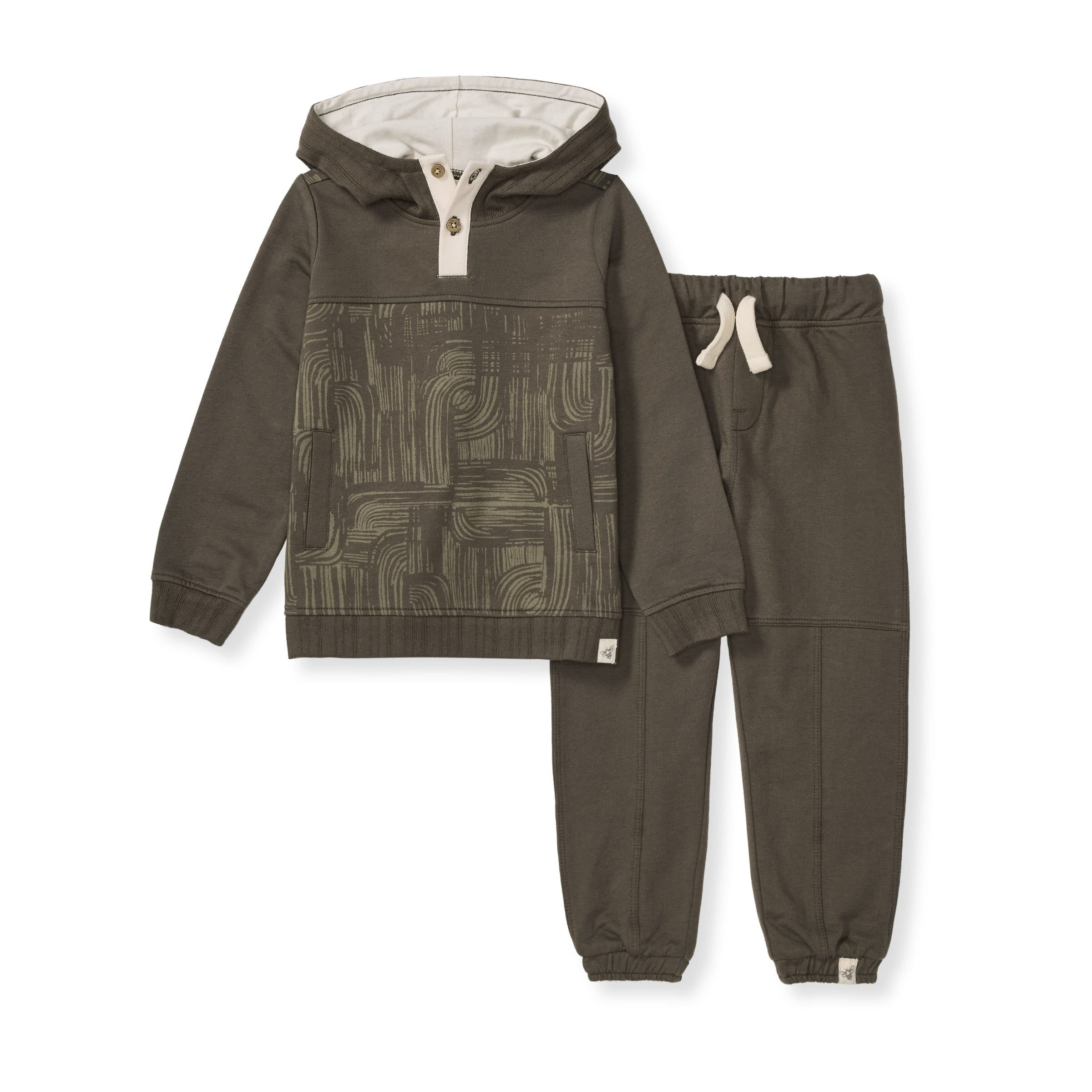 Abstract Waterfalls Organic Sweatshirt and Pants Set、mySite、layawaytickets