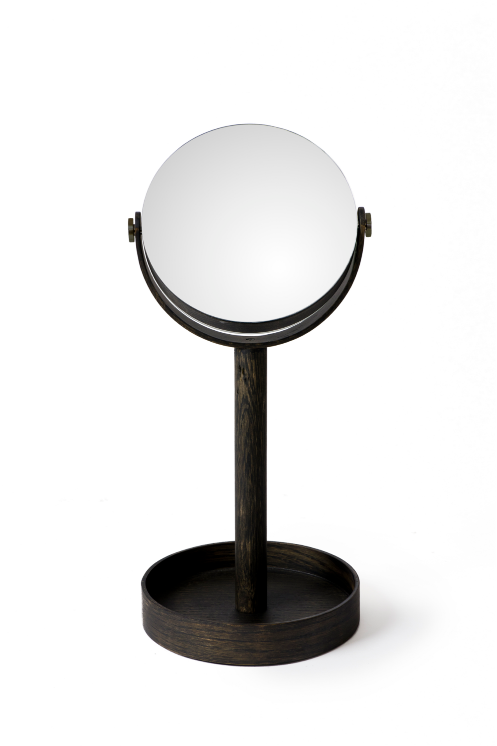 Oak Double Face Mirror with Storage Tray | Wireworks Close-up、mySite、neckold