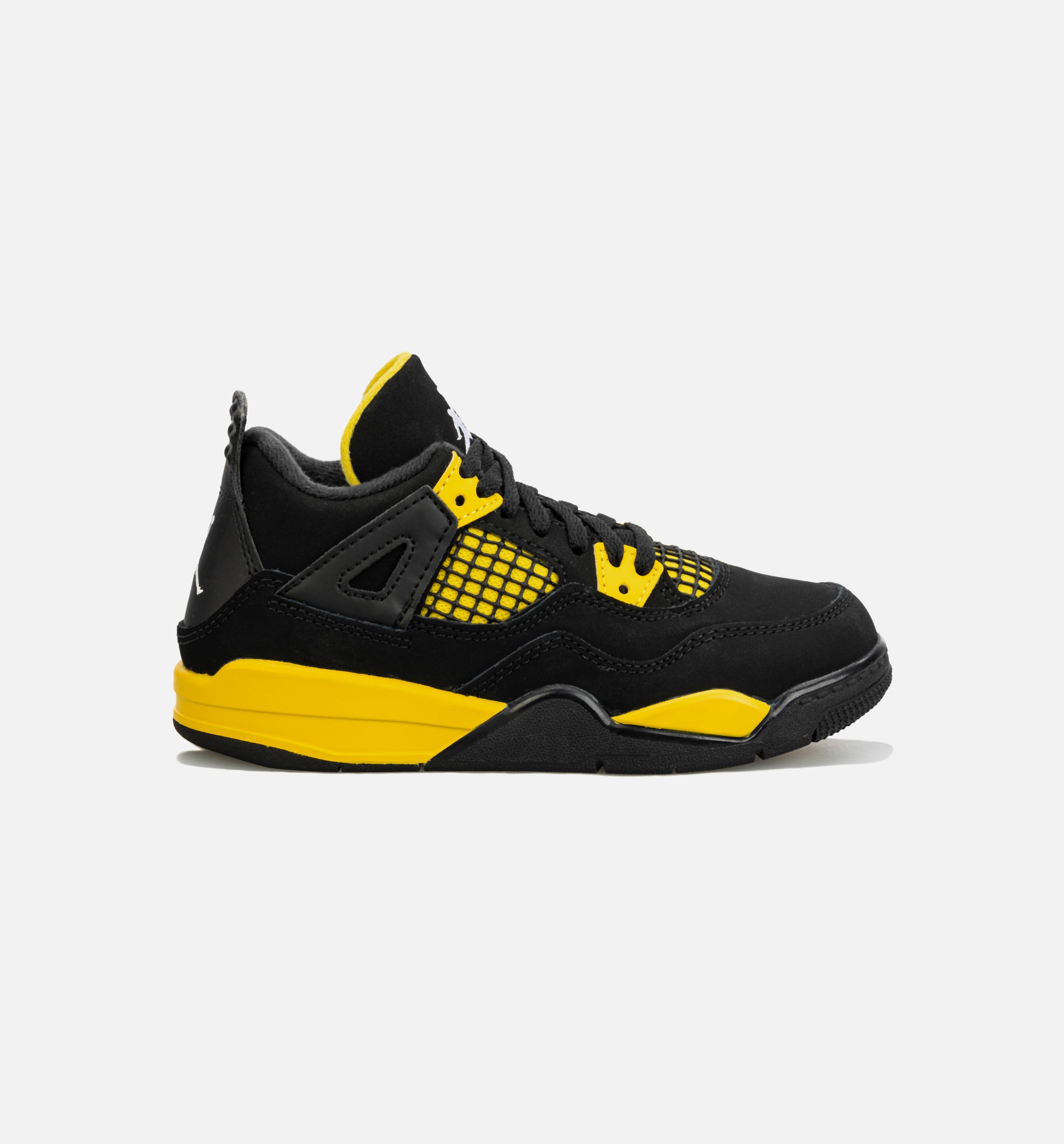 Air Jordan 4 Retro Thunder Preschool Lifestyle Shoe - Black/Yellow、mySite、dreamappss