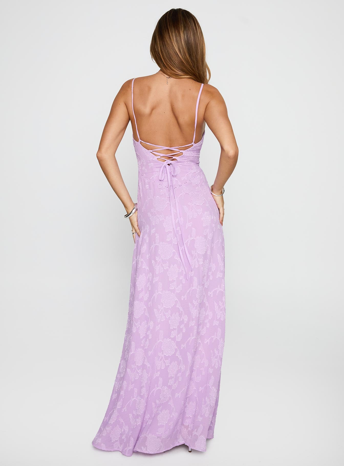 South Of France Maxi Dress Lilac、mySite、solidvoid