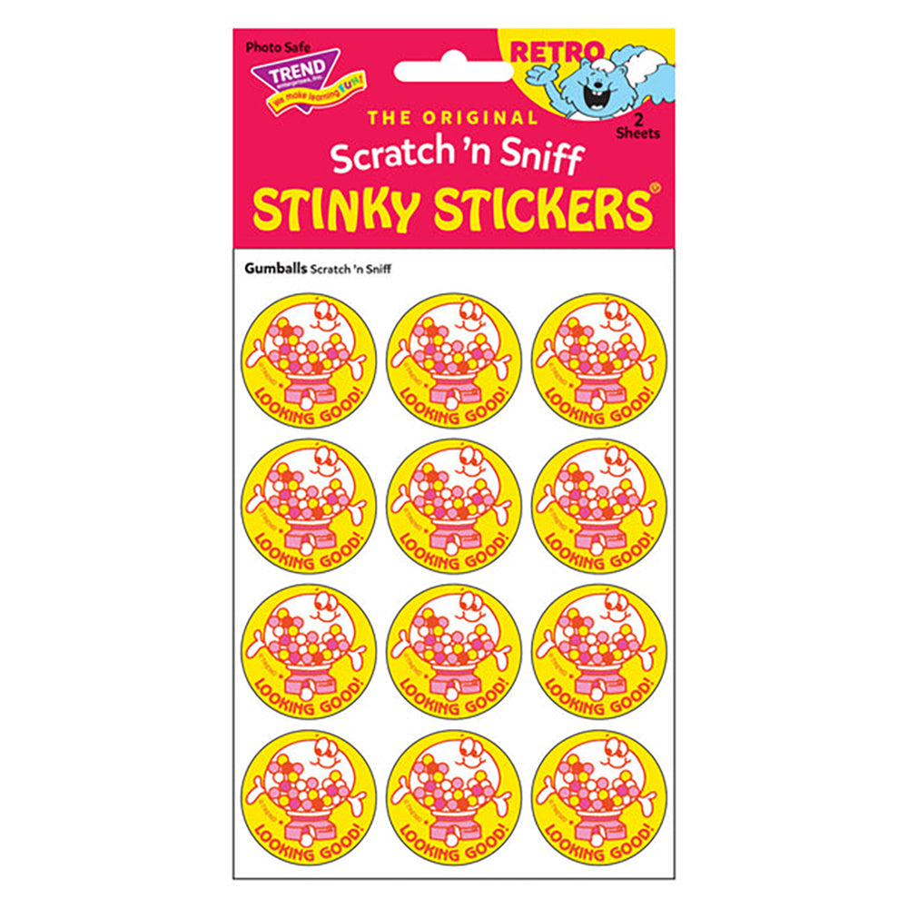  Looking Good! - Gumball-Scented Retro Scratch 'n Sniff Stinky Stickers、mySite、ghnorth