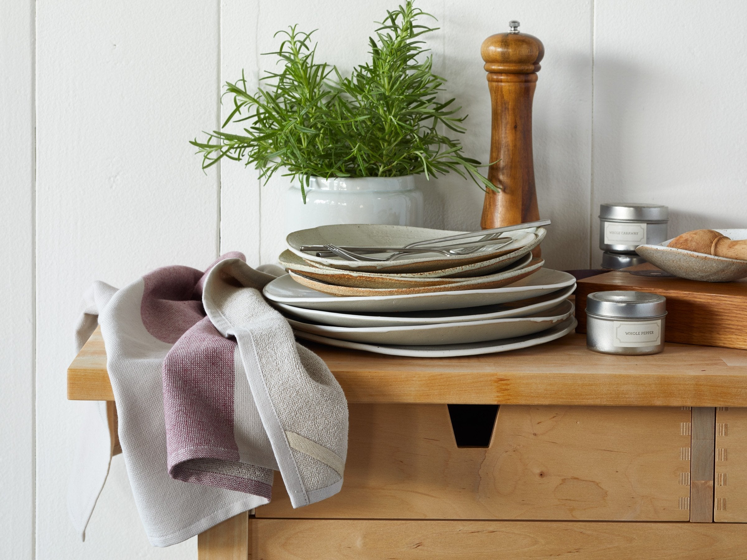  Striped Kitchen Towels (Set of Two)、mySite、sugarbowlscore