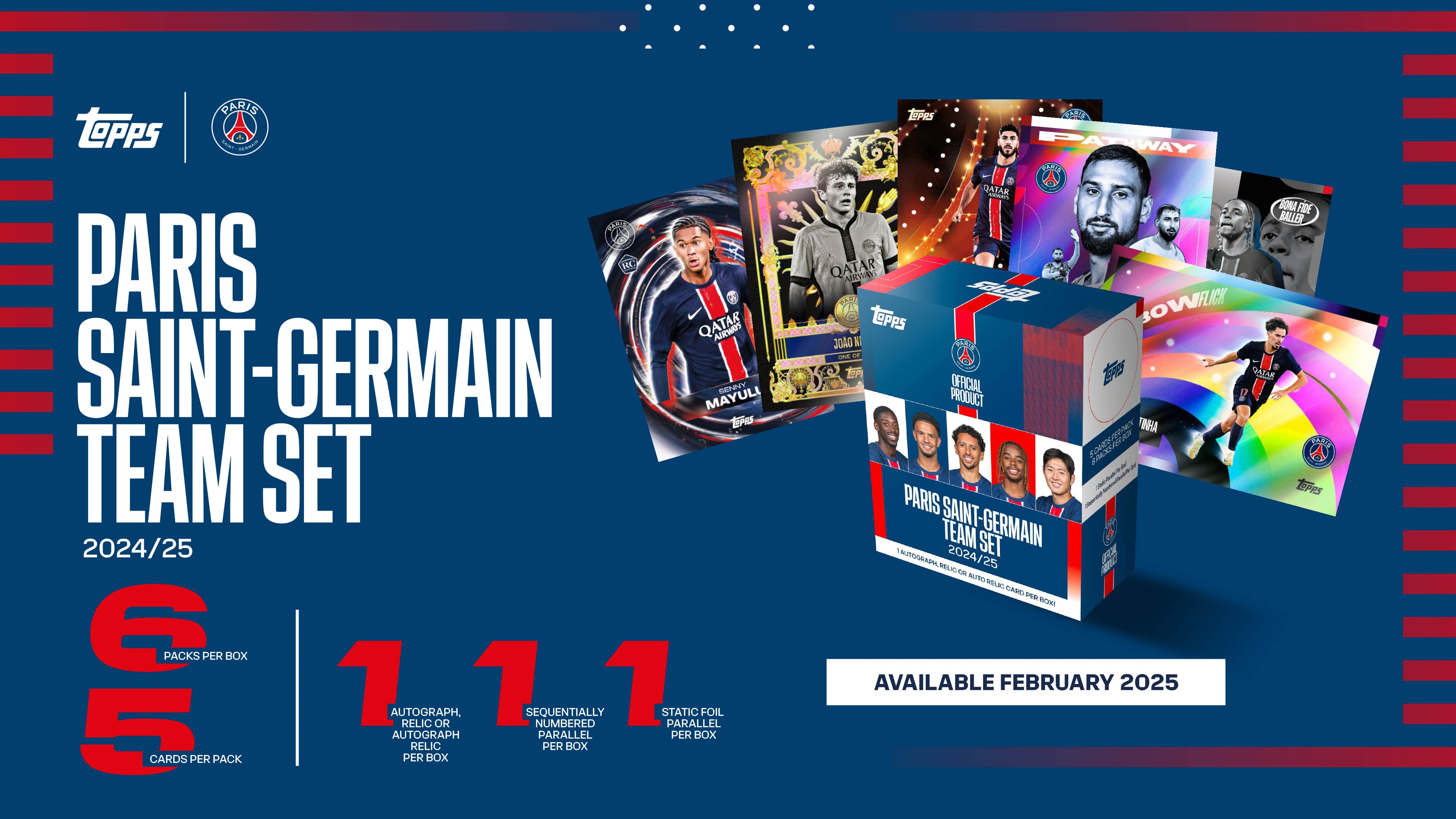 Topps Paris Saint-Germain Team Set 2024/25、mySite、waistdrama