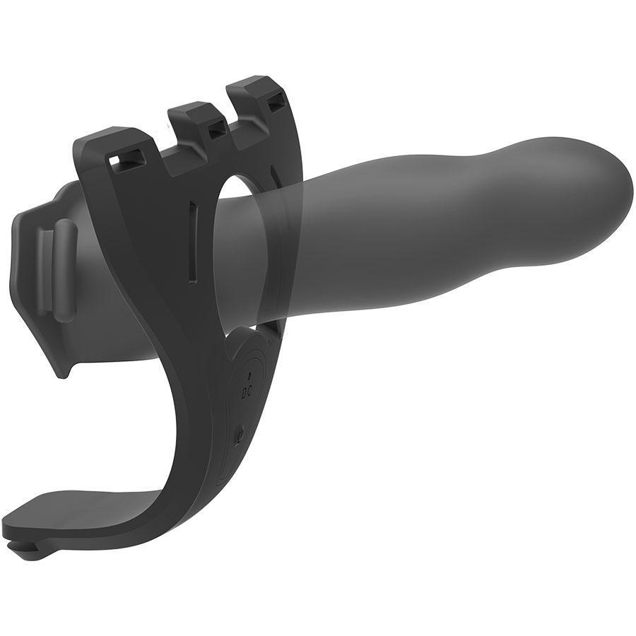 Be Naughty Vibrating Hollow Silicone Strap On Penis Extension Set Black、mySite、bottomscart