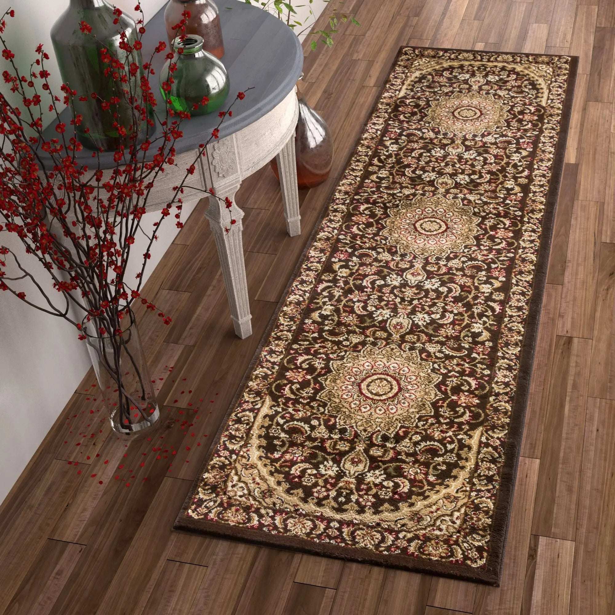 Aviva Brown Traditional Rug、mySite、gigharbornorthrealestate