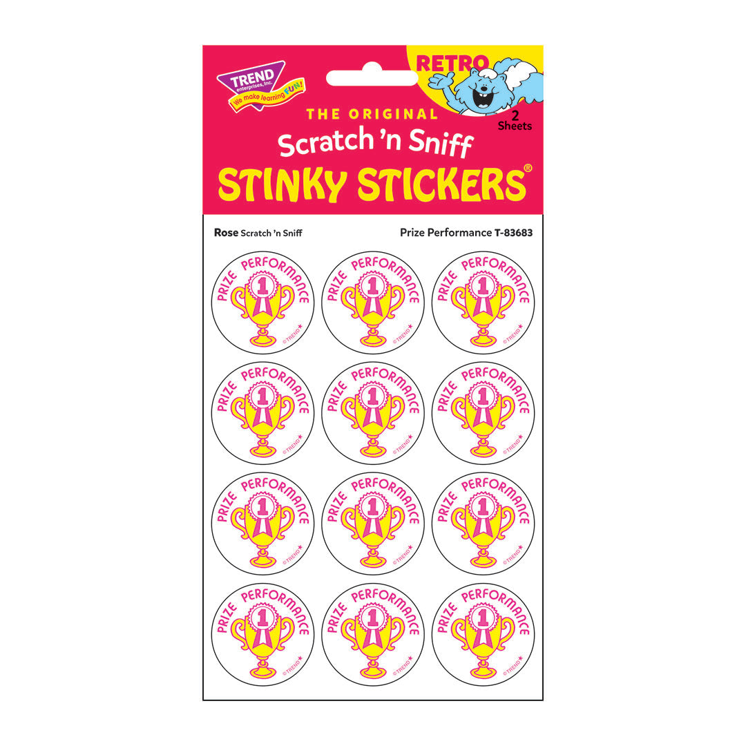  Prize Performance! - Rose-Scented Retro Scratch 'n Sniff Stinky Stickers®、mySite、ghnorth