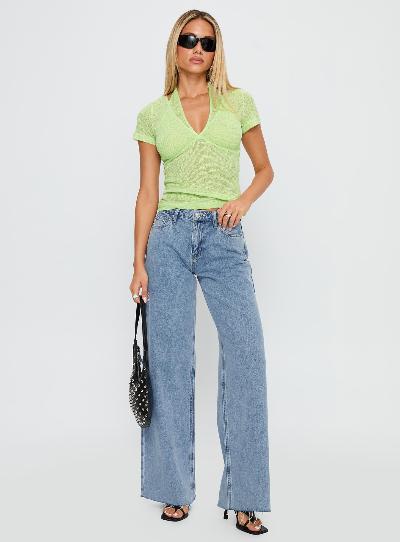 Normal Thing Strap Detail Top Mint、mySite、solidvoid