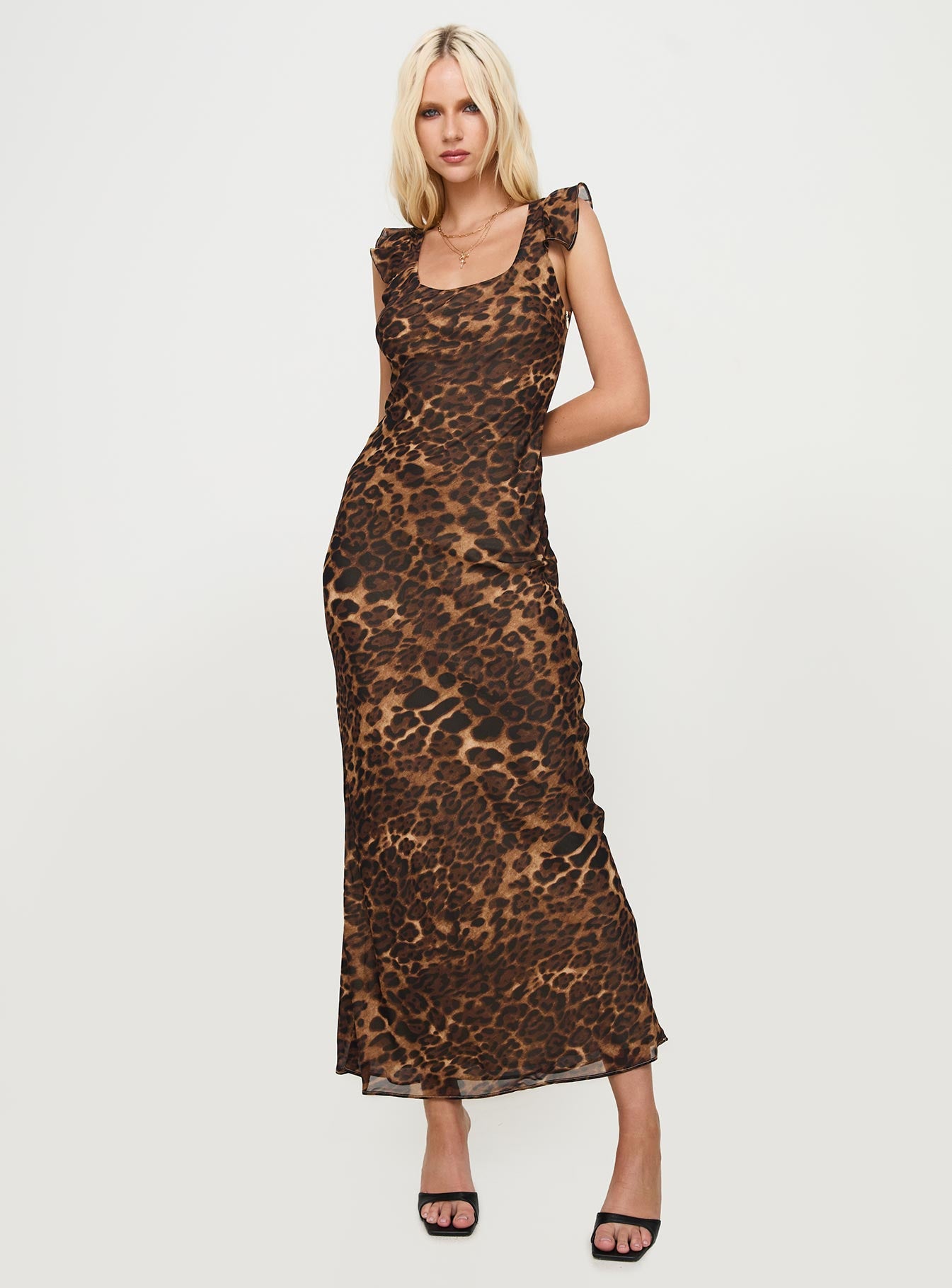 Channelle Maxi Dress Leopard、mySite、solidvoid