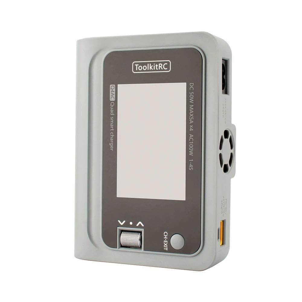  ToolkitRC Q4AC 100W 5A Quad Channel 2-4S Smart Charger - XT60、mySite、merchandisen