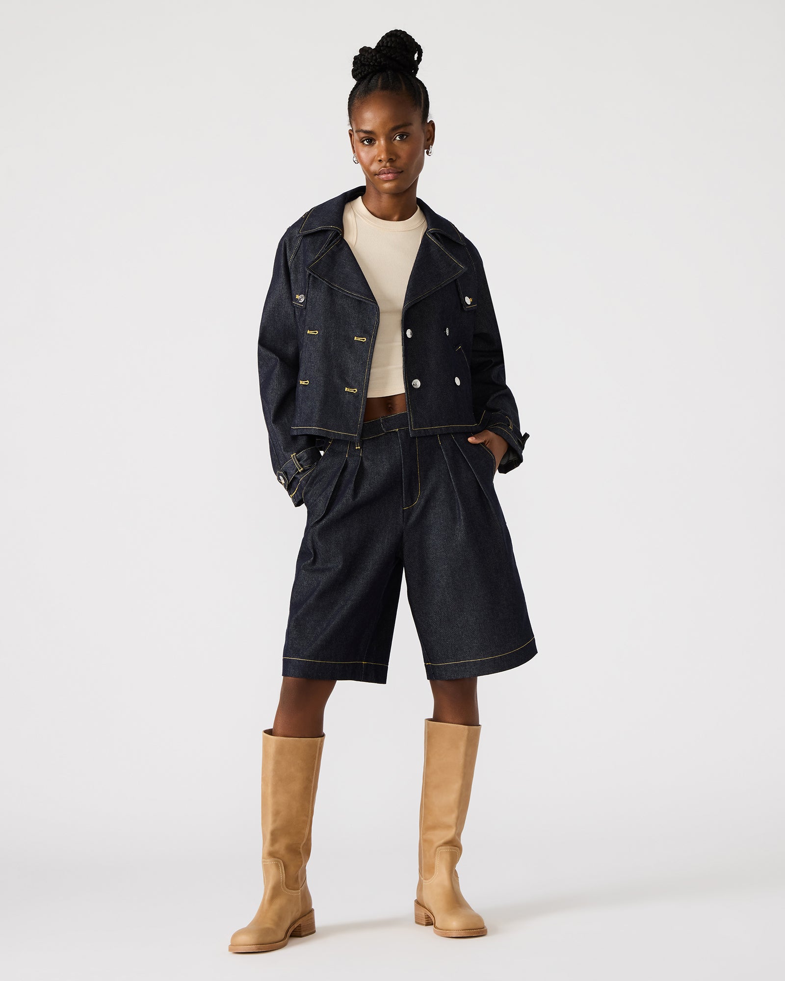 IVANA DENIM SHORTS、mySite、gtrtttuynbv