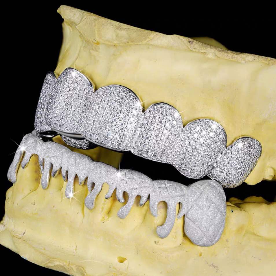 Moissanite Drippy Grillz 14K Gold、mySite、hinf8tx79