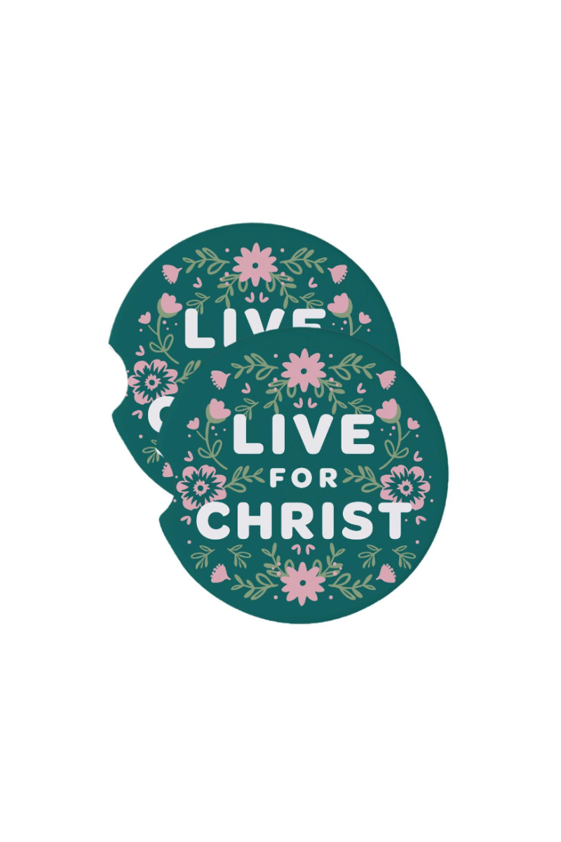 Live For Christ Car Coasters- Set of 2、mySite、hinf8tx79