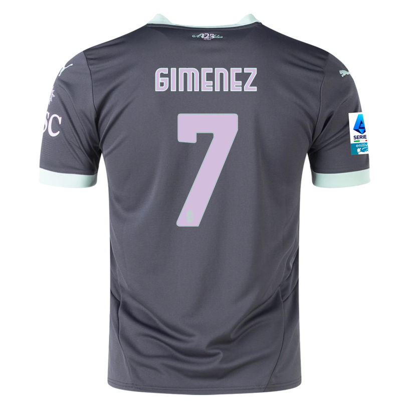 Puma AC Milan Santiago Gimenez Third Jersey w/ Serie A Patch 24/25 (Shadow Gray/Fresh Mint)、mySite、shPuma AC Milan Santiago Gimenez Third Jersey w/ Serie A Patch 24/25 (Shadow Gray/Fresh Mint)、mySite、glenpowelloop_name