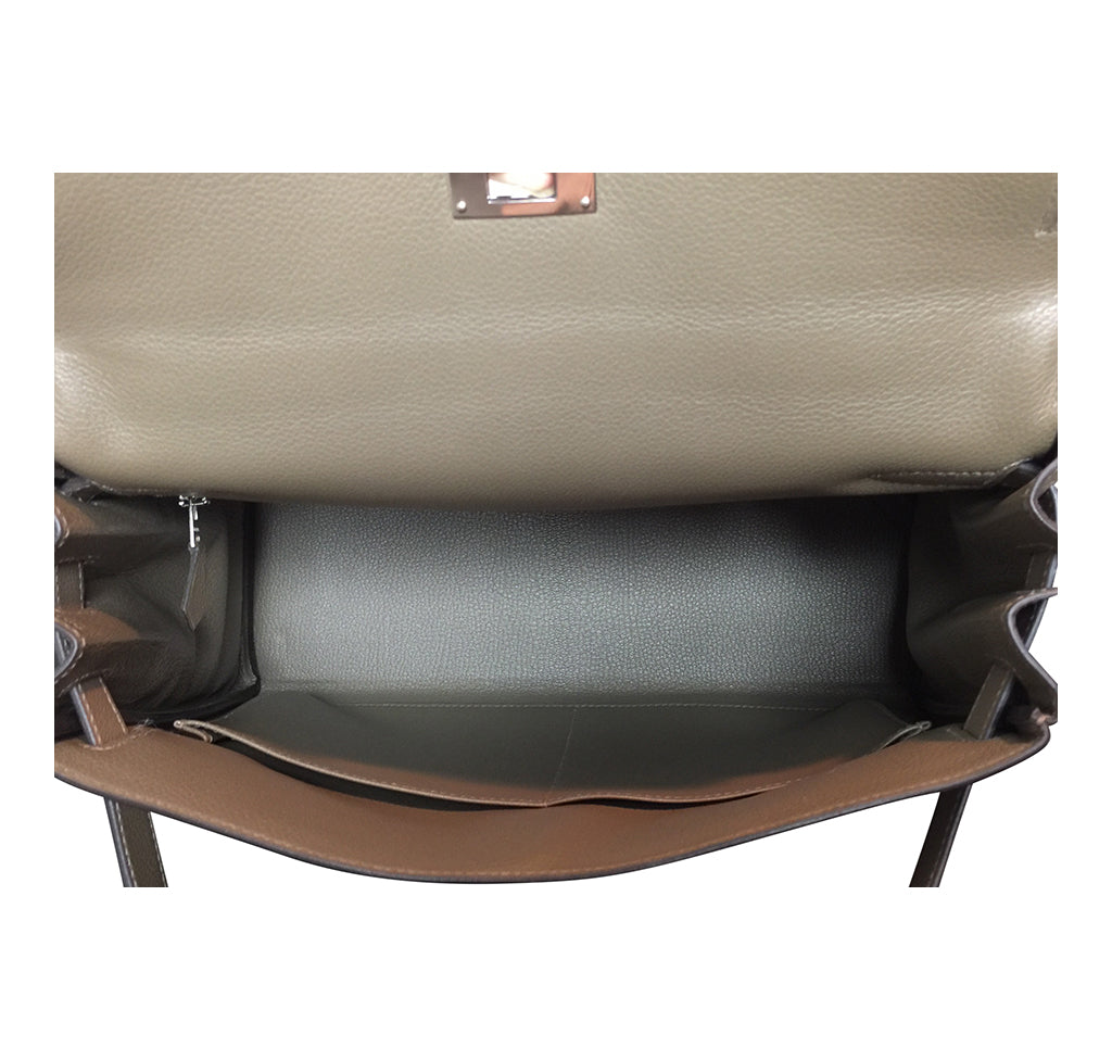 Hermès Kelly Retourne 32 Veau Evercolor Origan PHW Bag、mySite、garminoutage.com