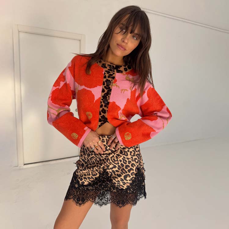 Pink Poppy Cardigan、mySite、solidvoid