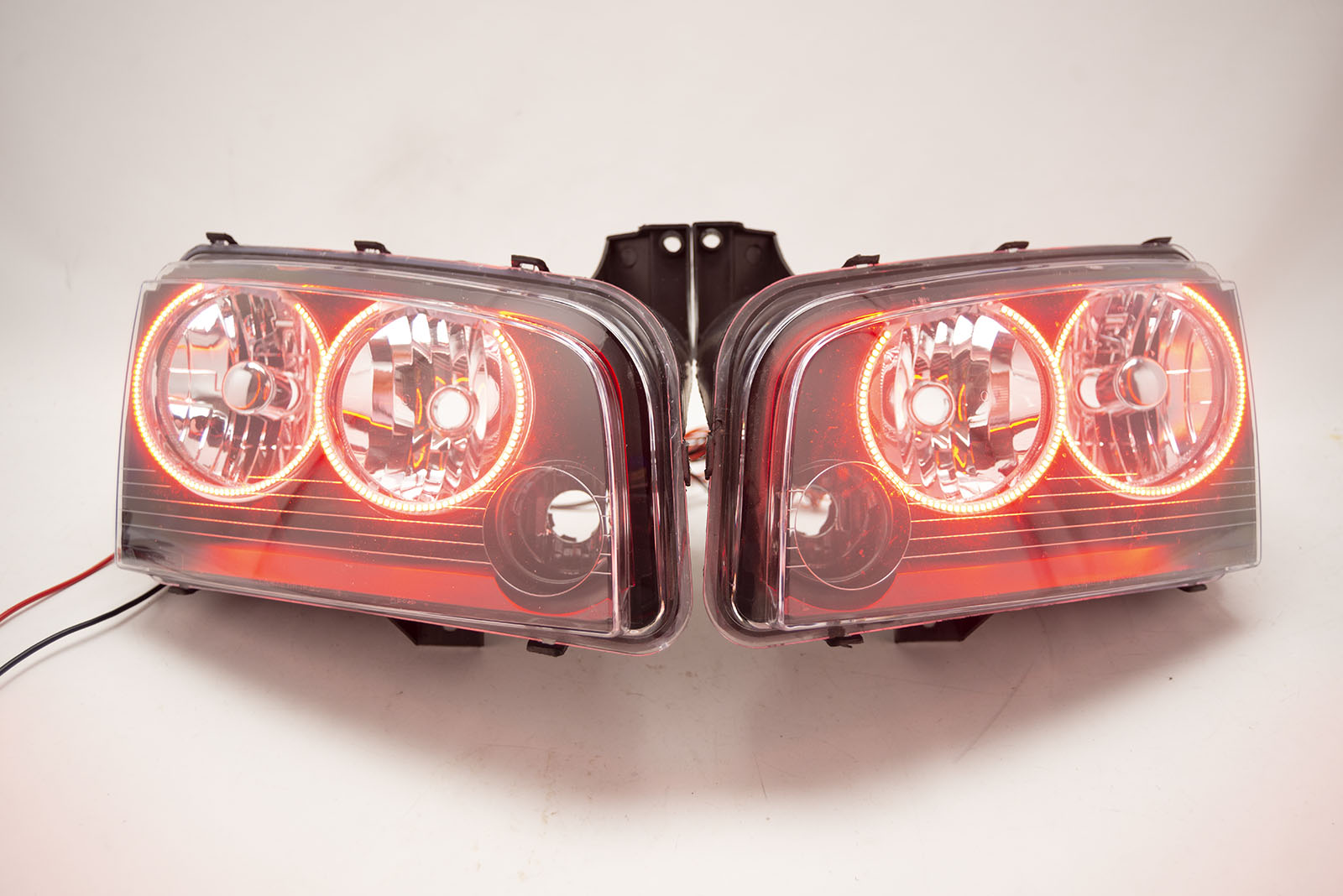 2006-2010 Dodge Charger Headlights - ORACLE Red LED Halo Kit Pre-Installed、mySite、nflplayoffbracketp