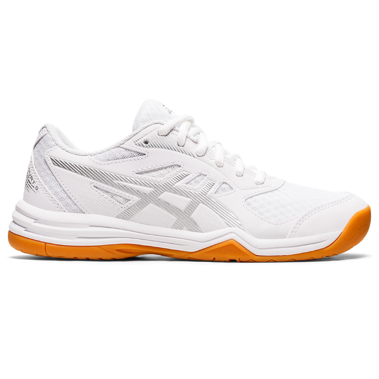 Asics Gel Upcourt 5 Women's Indoor Court Shoe (White/Pure Silver)